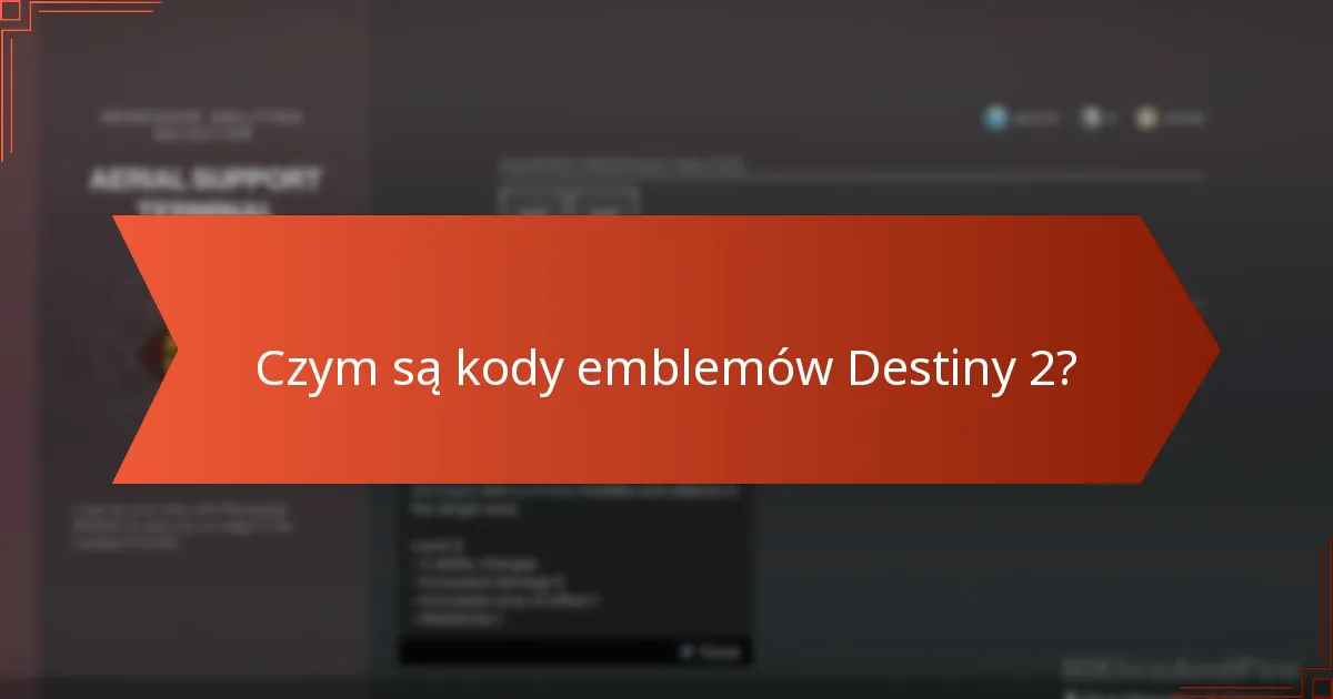 Jak gracze mogą wymieniać kody emblemów Destiny 2?